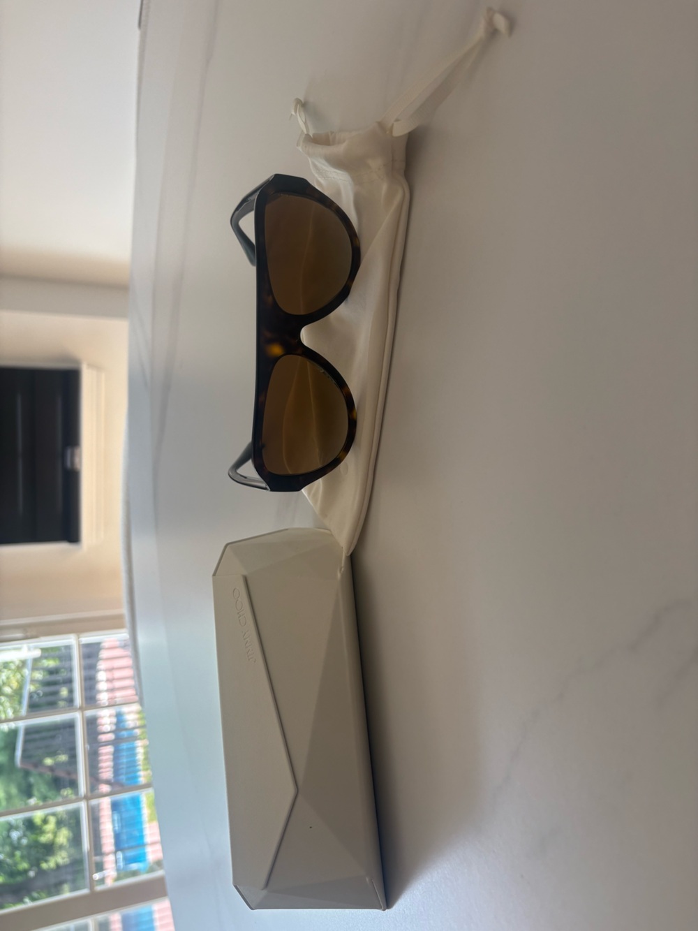 Jimmy Choo Eira Sunglasses with polarized lenses